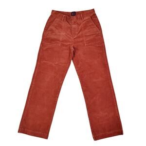 Vintage Euro Corduroy Pants Wide Leg Rust Red High-Rise Bensimon - Size 30
